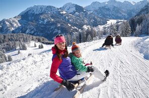 Rodeln auf der Hornbahn: Beliebte Rodelpisten in den Allgäuer Alpen