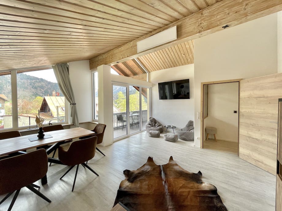 Panorama: Große Ferienwohnung in Bad Hindelang bis 5 Personen mit 2 Schlafzimmern
