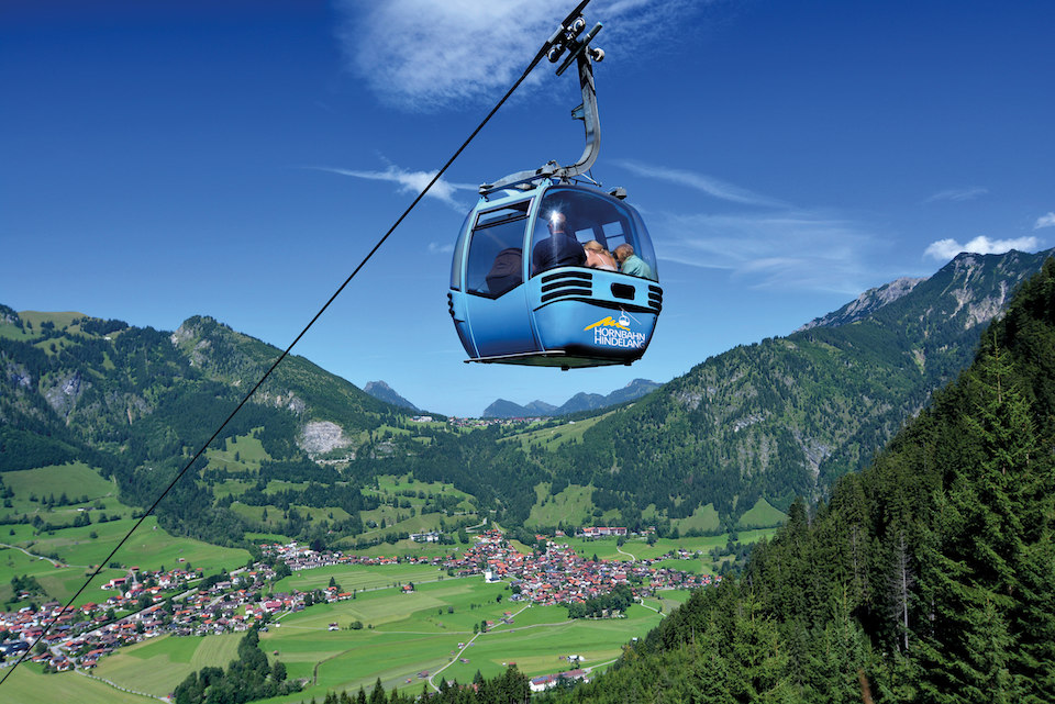 Hornbahn in Bad Hindelang: Die Bergbahn zu den Ausflugszielen Burgschrofenblick, Imberger Horn und vieles mehr