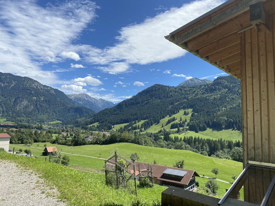 Sommerurlaub in unseren Ferienhäusern mit Blick auf Berge und Almwiesen