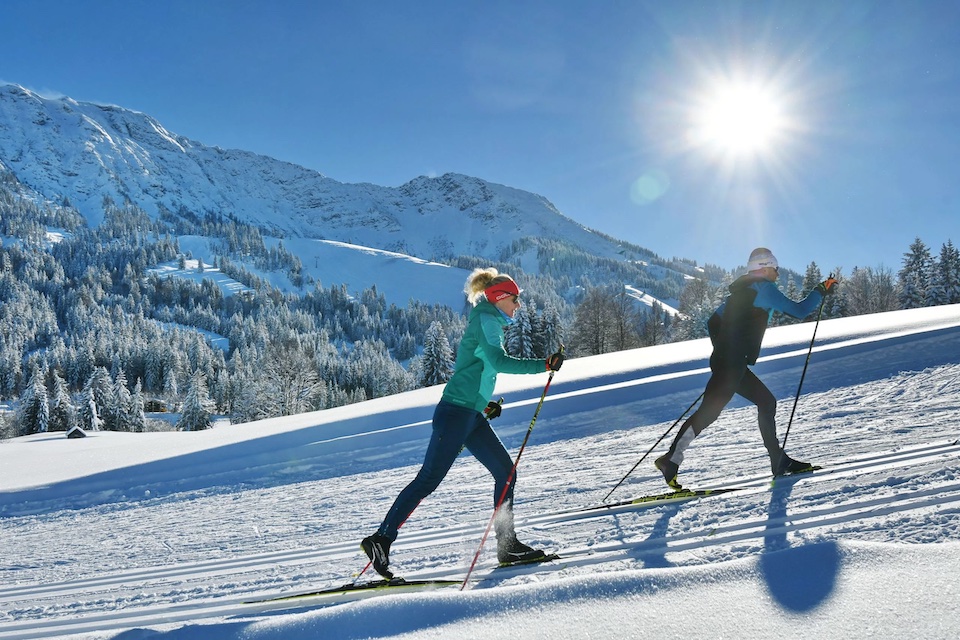 Langlaufen in Bad Hindelang: eine beliebte Aktivität im Winter